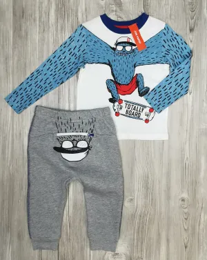 BABY BOY SIZE 18/24 MONTHS - JOE FRESH, 2 Piece Matching Graphic Outfit NWT B6