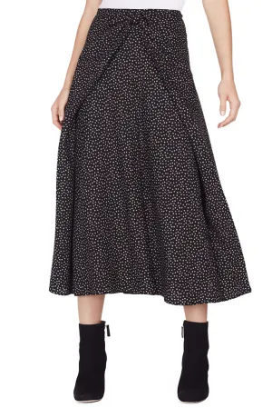 Celestial Polka Dot Tie Front Skirt