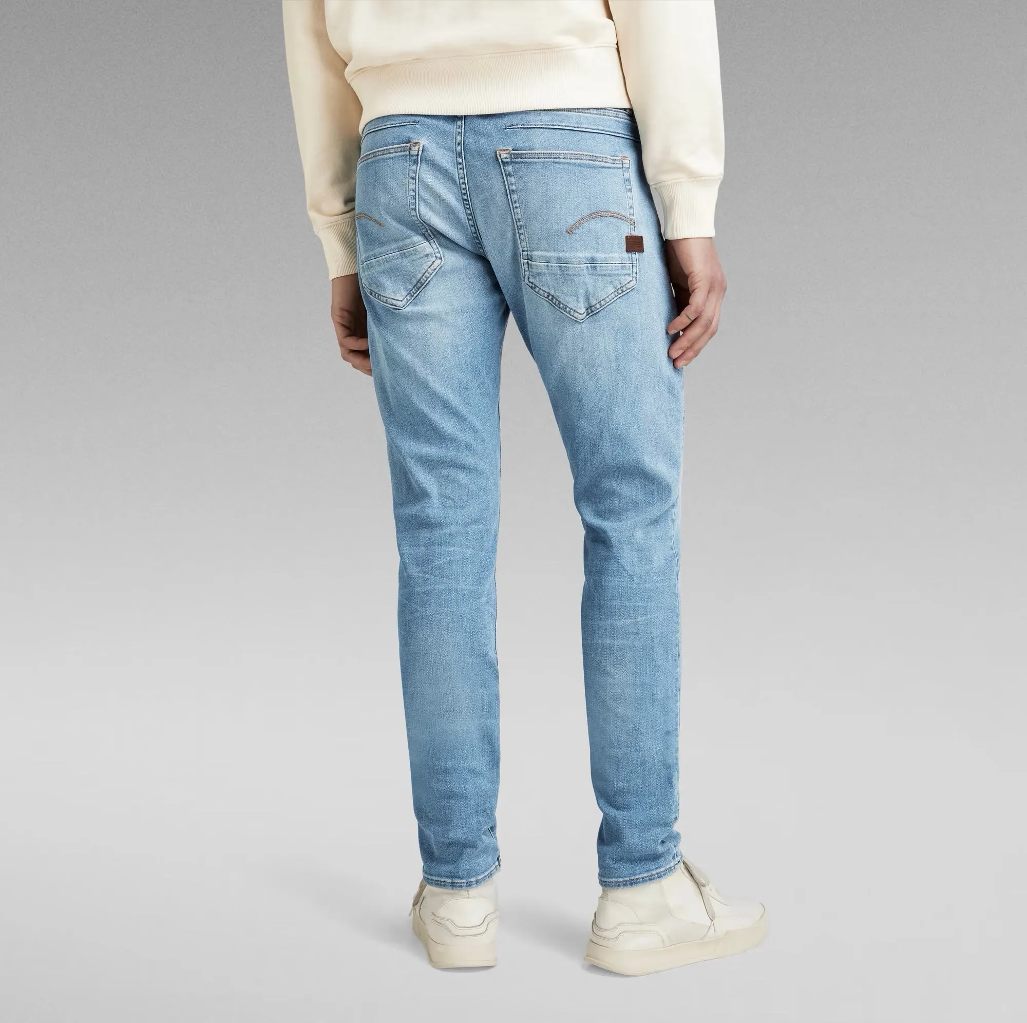 D-Staq 5 Pocket Slim Jeans Light Indigo Aged