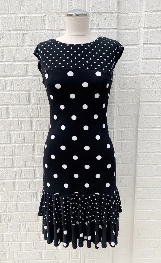 Frank Lyman Black & White Dot Dress