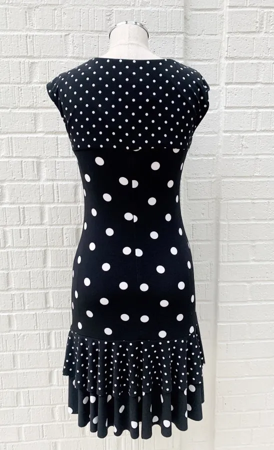 Frank Lyman Black & White Dot Dress