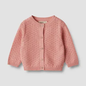 Knit Cardigan Magnella in Rosetta-Baby Girl