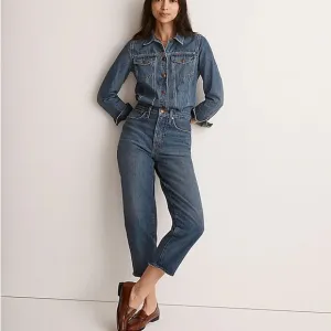MADEWELL- Balloon Jeans in Ellisboro Wash Dark Denim 80s Classic