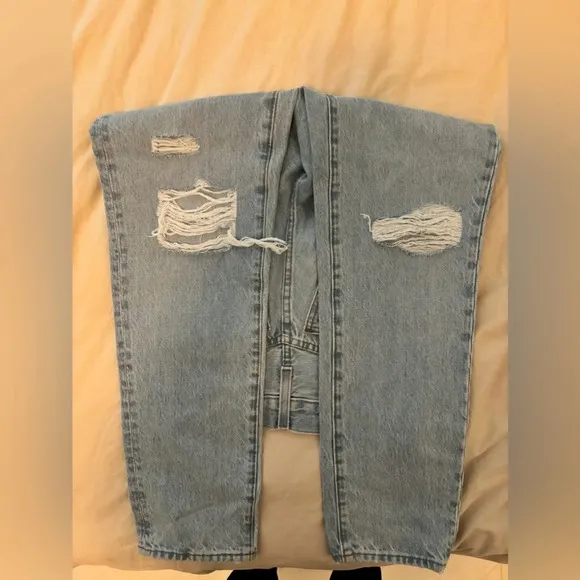 Madewell | The Perfect Vintage Jean in Grandbay Wash | Ripped Edition | size 24