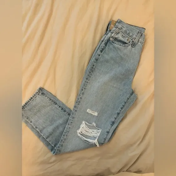 Madewell | The Perfect Vintage Jean in Grandbay Wash | Ripped Edition | size 24