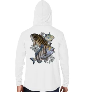 Men's Barnacle Slam Performance White Hoodie
