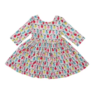 Mila & Rose Merry & Bright 3/4 Sleeve Twirl Dress w/Pockets