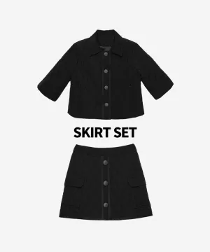 OBER Golf Diamond Quilting Padding Skirt Set
