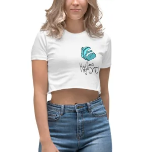 "Hold My Hand Dummy" Women's Crop Top