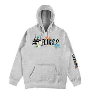Sauce OE Flowers & Butterflies Black | Light Gray Hoodie