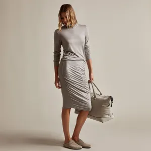 Tencel Cashmere Ruched Skirt - Dapple