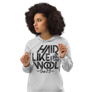 Women organic eco fitted hoodie NaturalWoolly